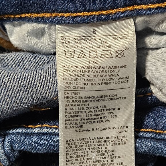 Old Navy Jeans Womens Size 8 Skinny Mid Rise Medium Wash Denim Pants - Picture 5 of 5